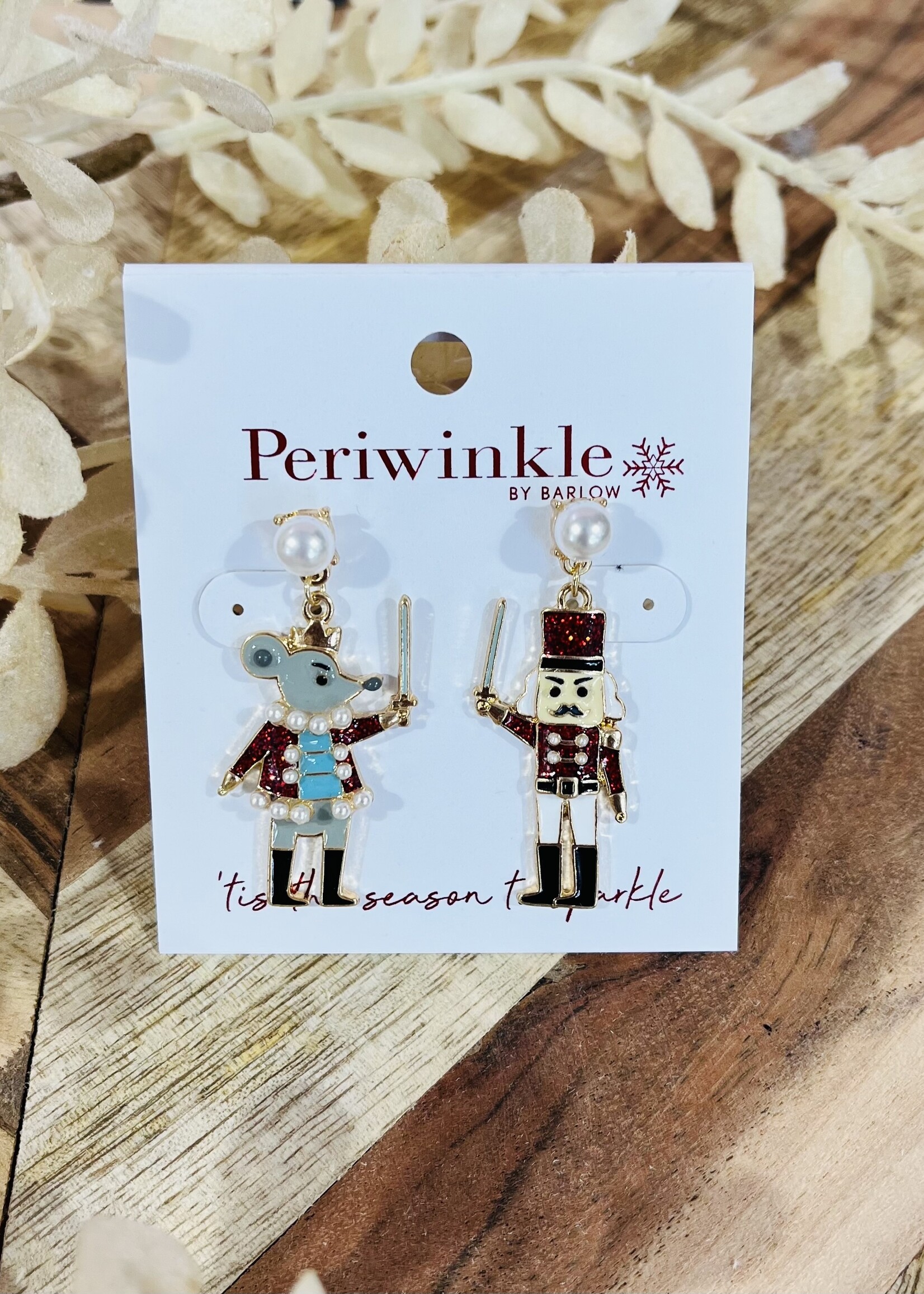 Periwinkle Nutcracker & Mouse King Earrings