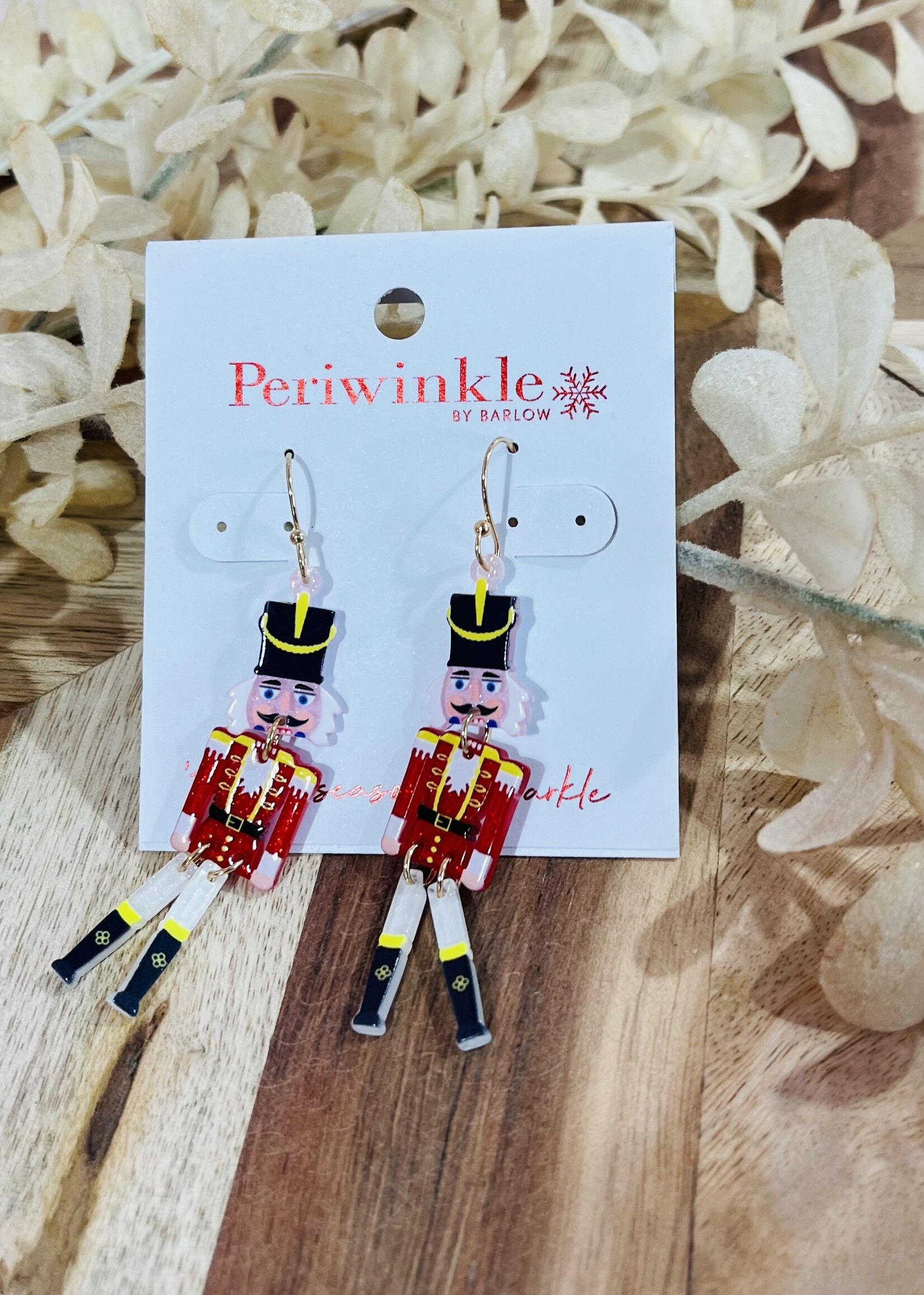 Periwinkle Dancing Nutcracker Earrings