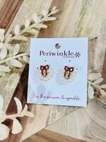 Periwinkle Pearl Wreath Stud Earrings