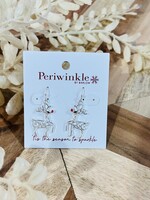 Periwinkle Prancing Rudolph Earrings