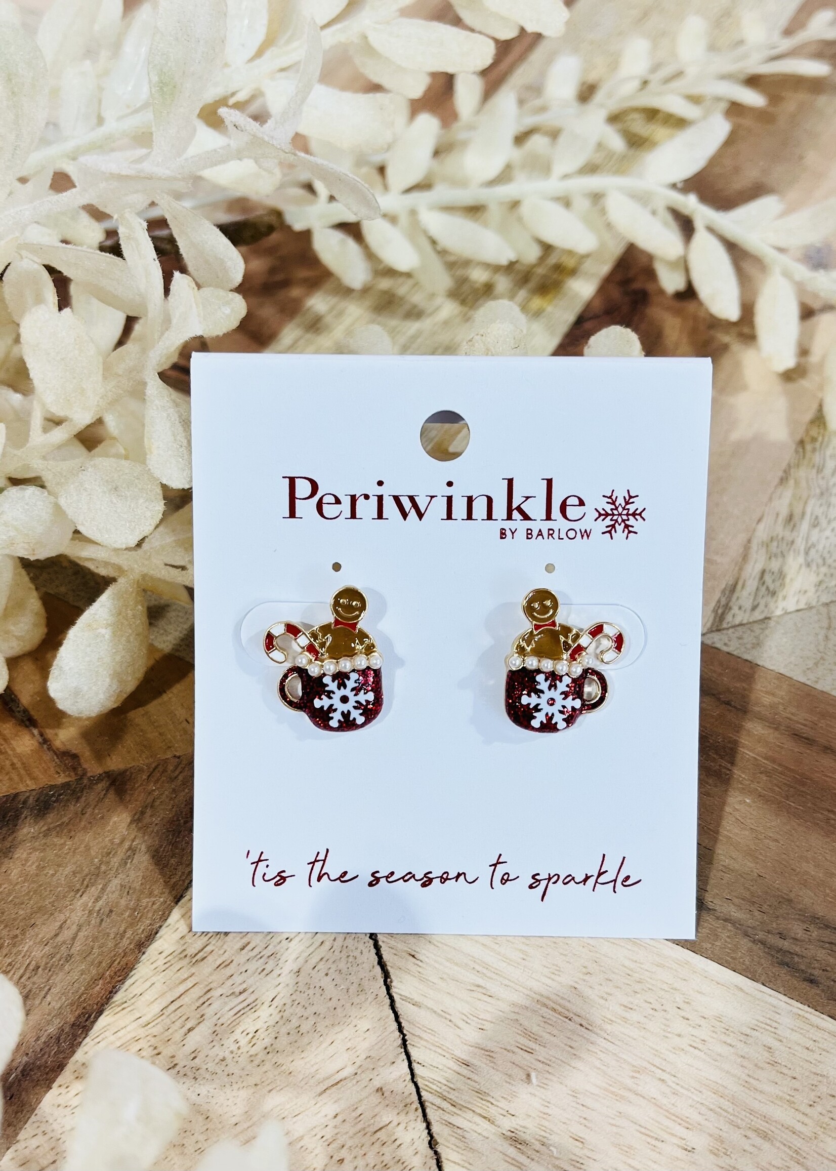 Periwinkle Hot Cocoa Stud Earrings