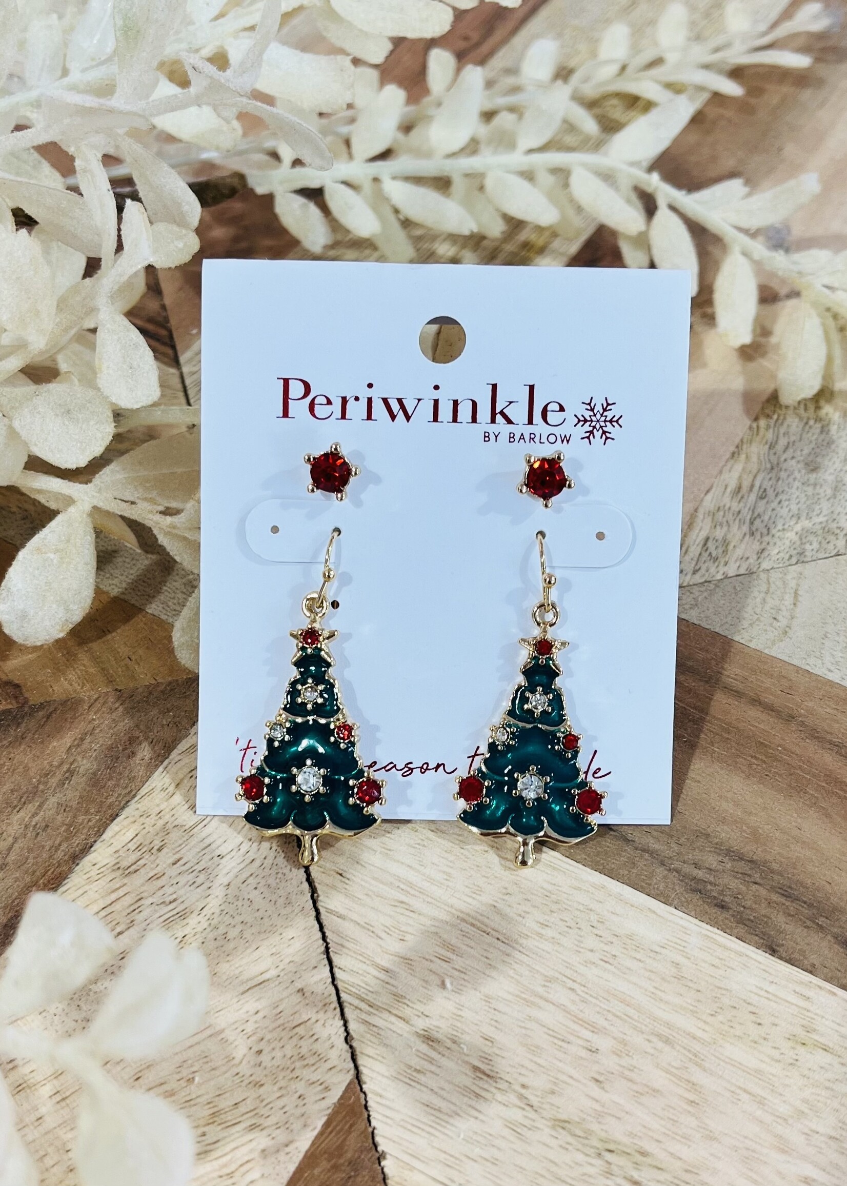 Periwinkle Christmas Tree Dangles
