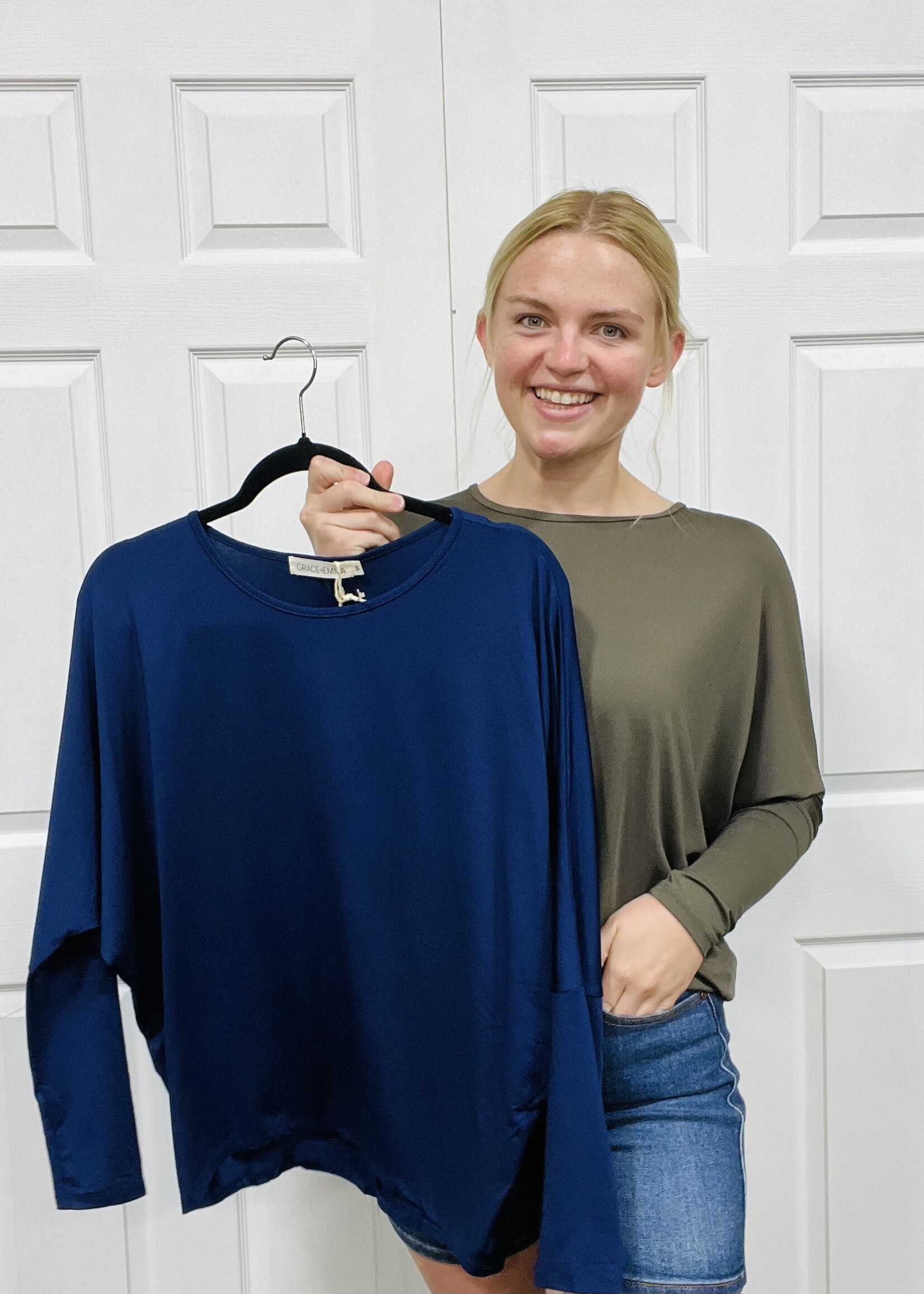 Grace+Emma Dolman Long Sleeve Layering Top