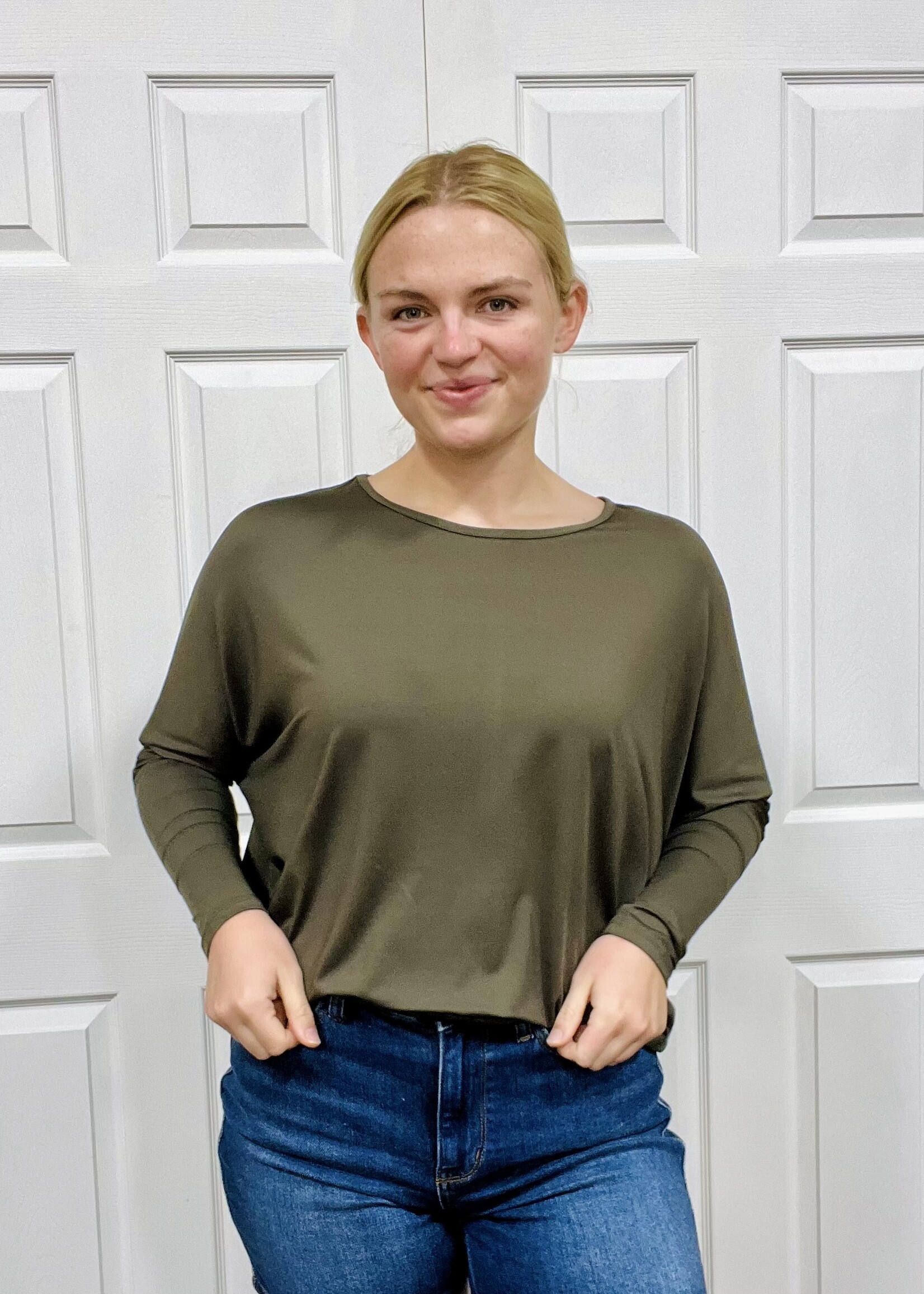 Grace+Emma Dolman Long Sleeve Layering Top