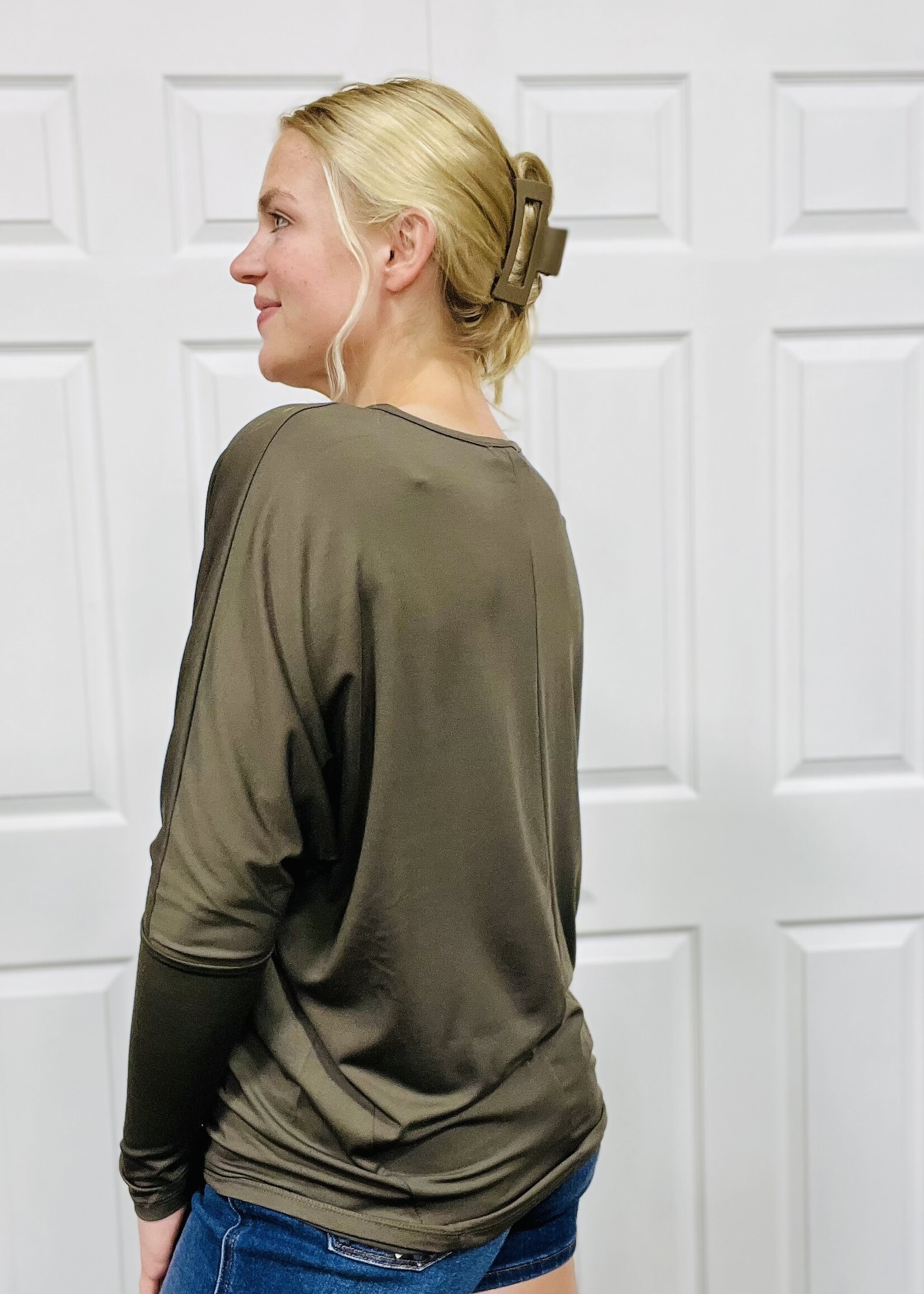 Grace+Emma Dolman Long Sleeve Layering Top