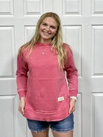 Southern Couture Comfy Round Here Pullover in Watermelon