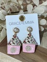 Grace+Emma Sparkly Cupcake Earrings