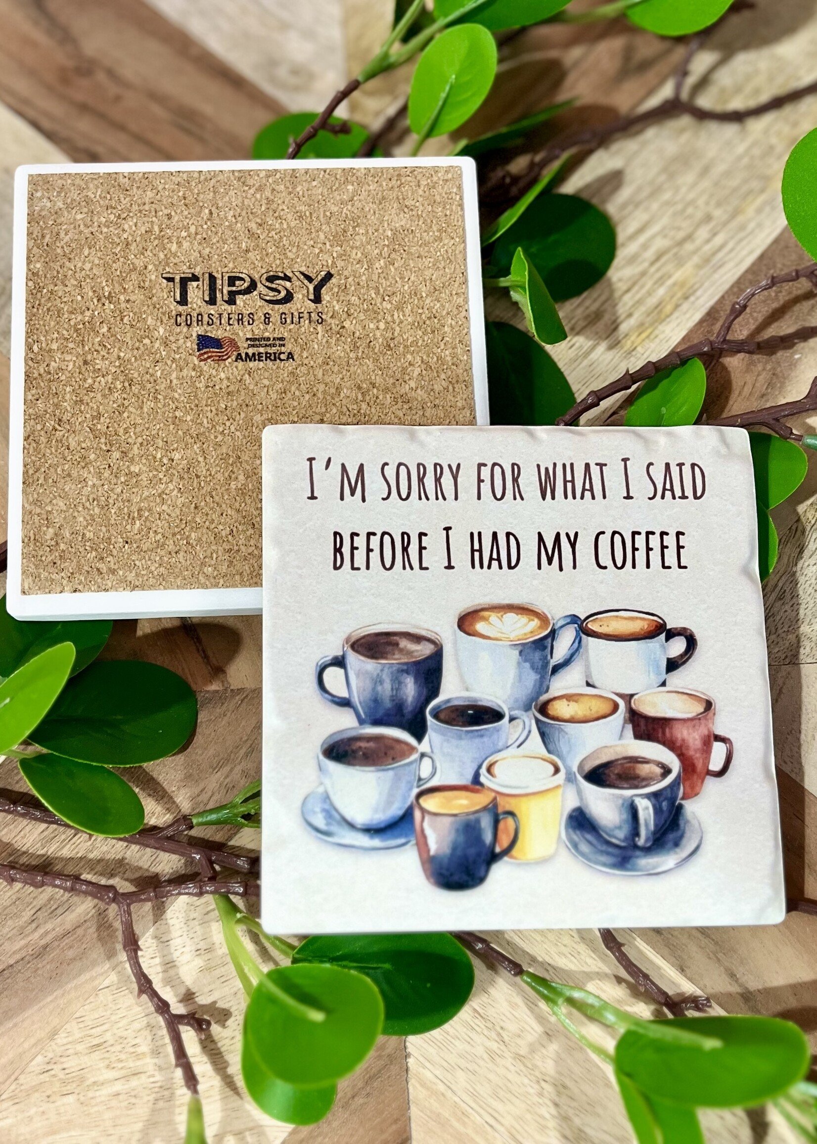 Before I Had Coffee Ceramic Coaster