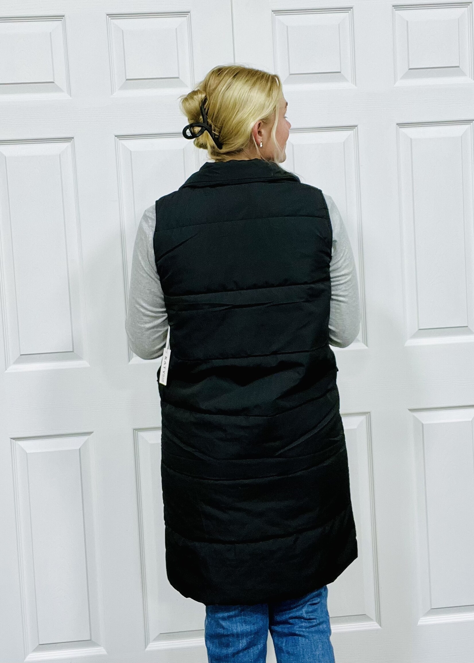 Katydid Long Puffer Vest