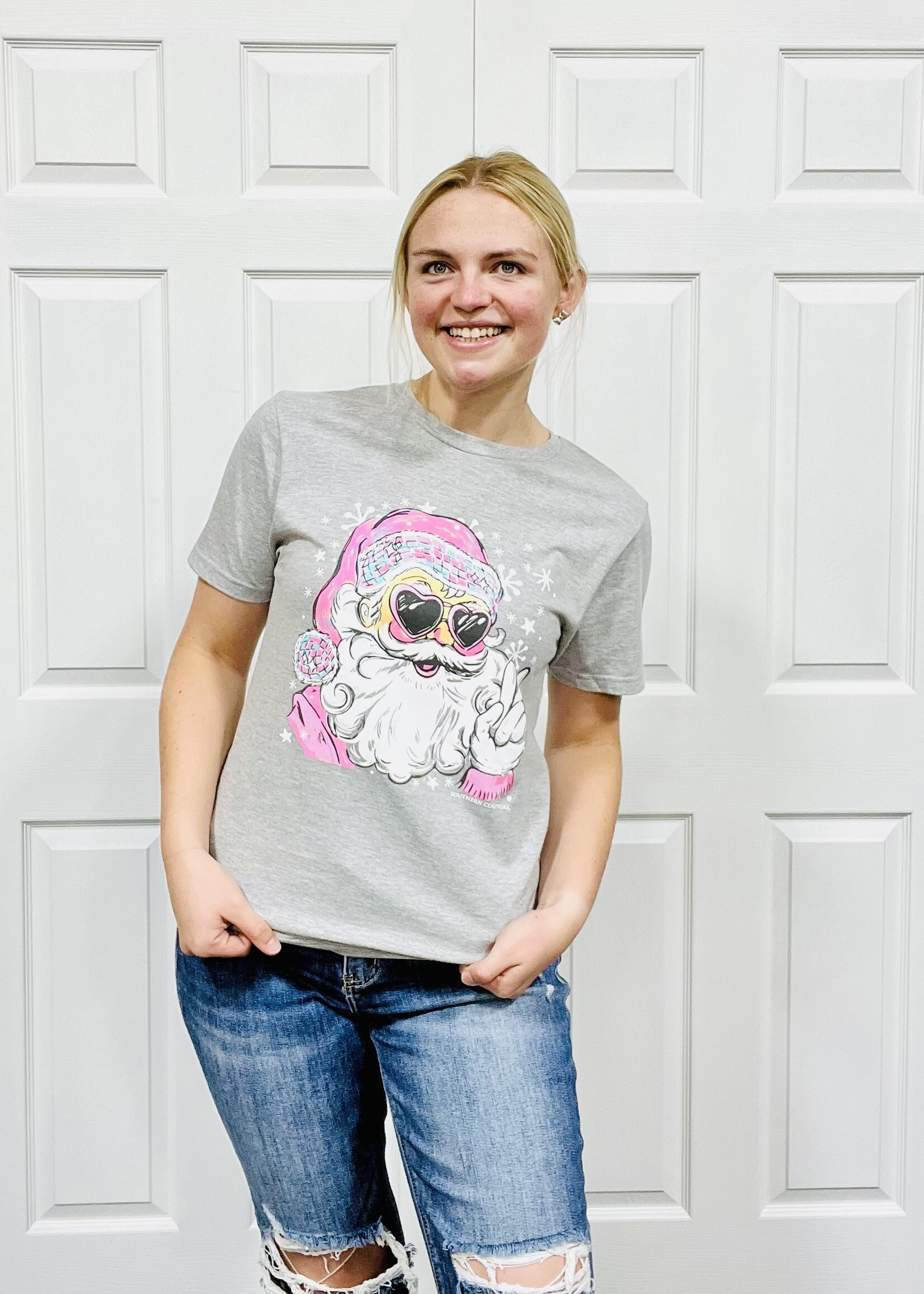 Southern Couture Disco Santa Graphic Tee