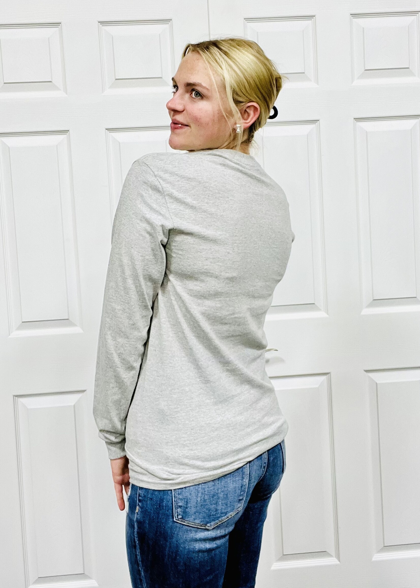 Southern Couture Disco Santa Long Sleeve Graphic Tee