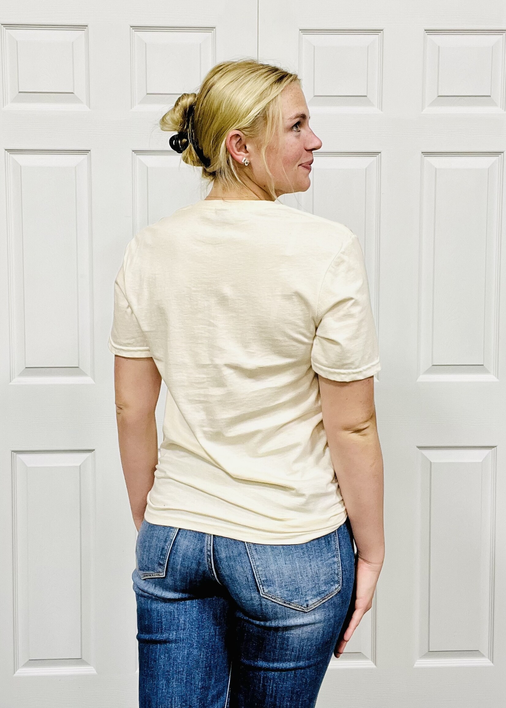 Southern Couture Come Let Us Adore Him Tree Graphic Tee