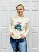 Southern Couture Come Let Us Adore Him LS Graphic Tee