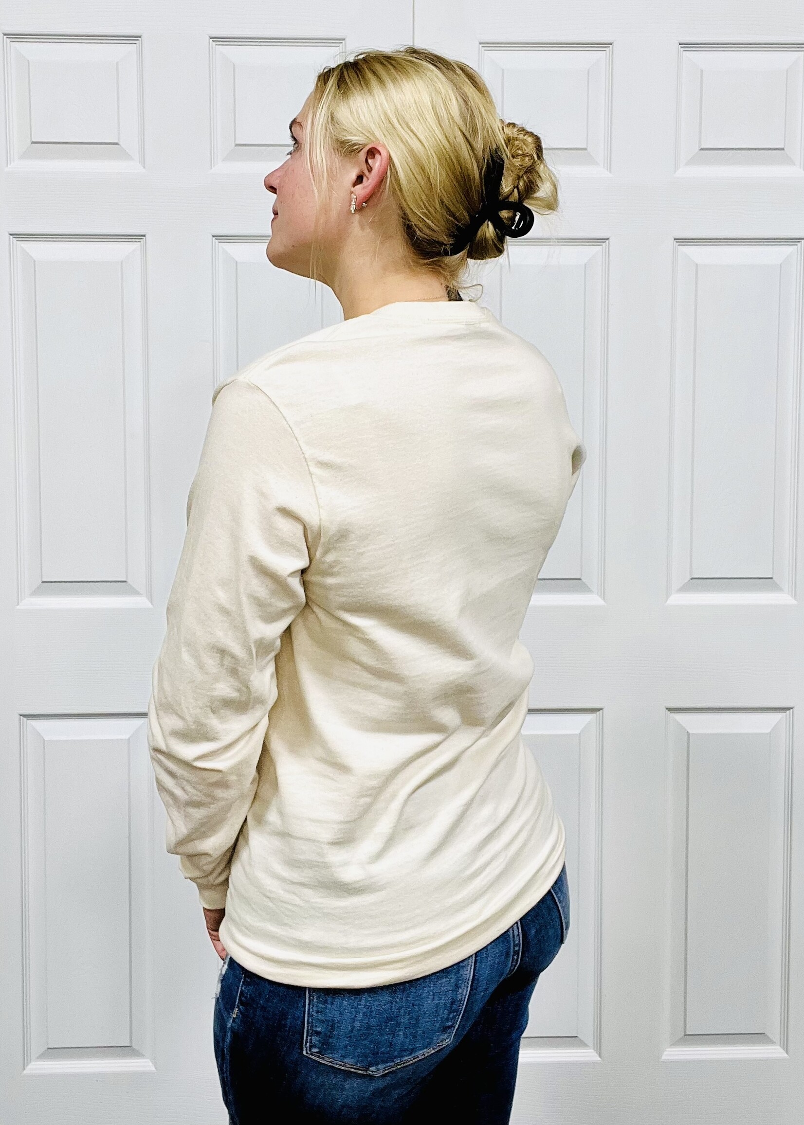 Southern Couture Come Let Us Adore Him LS Graphic Tee