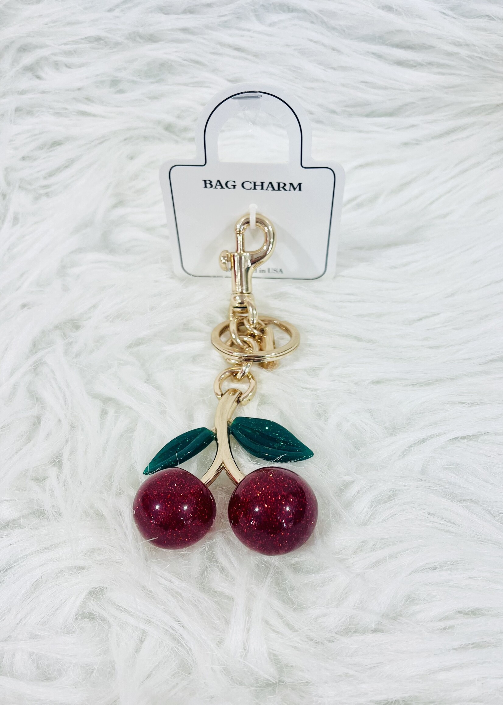 Pair of Cherries Bag Charm