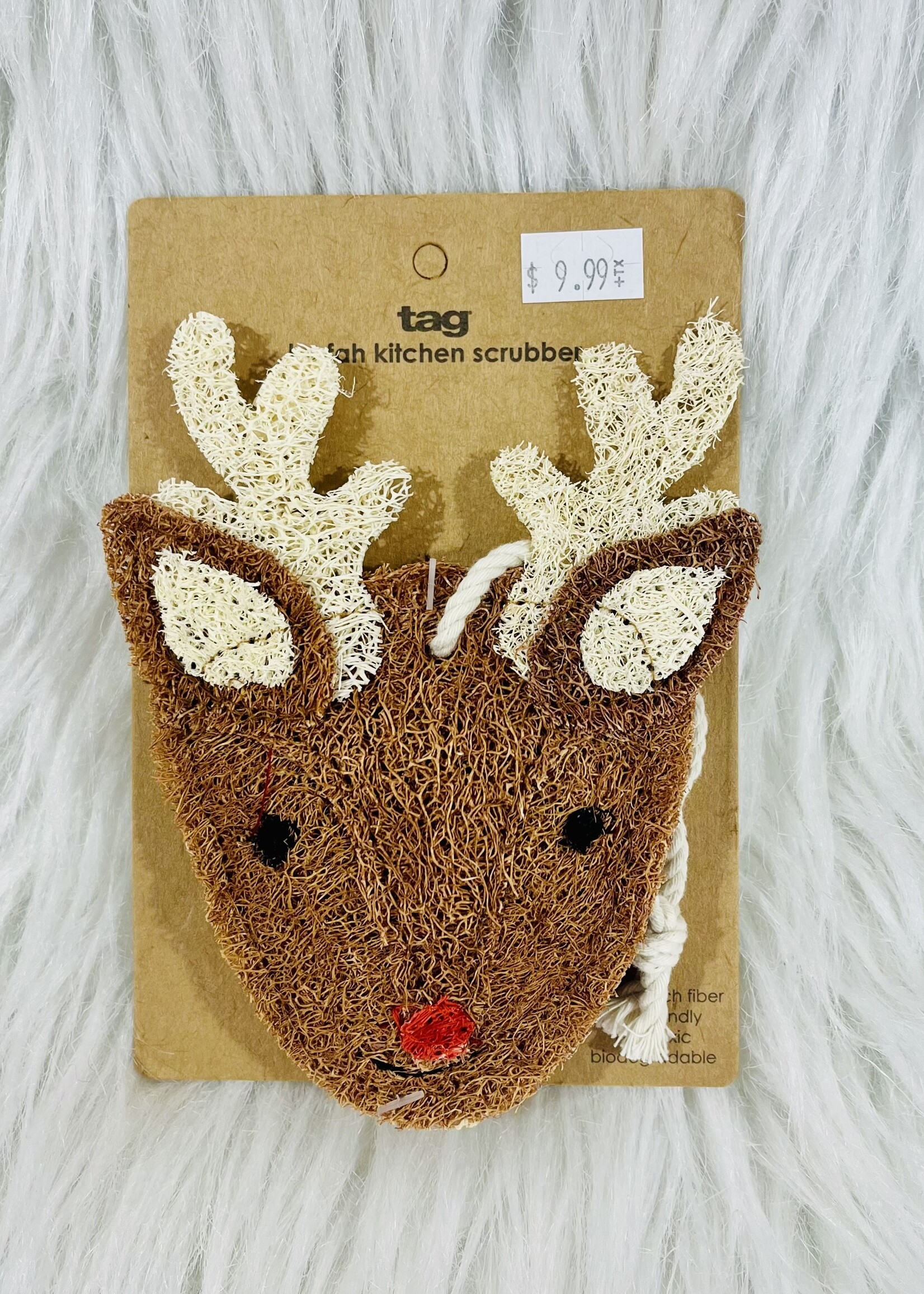 Tag Reindeer Kitchen Scrubber