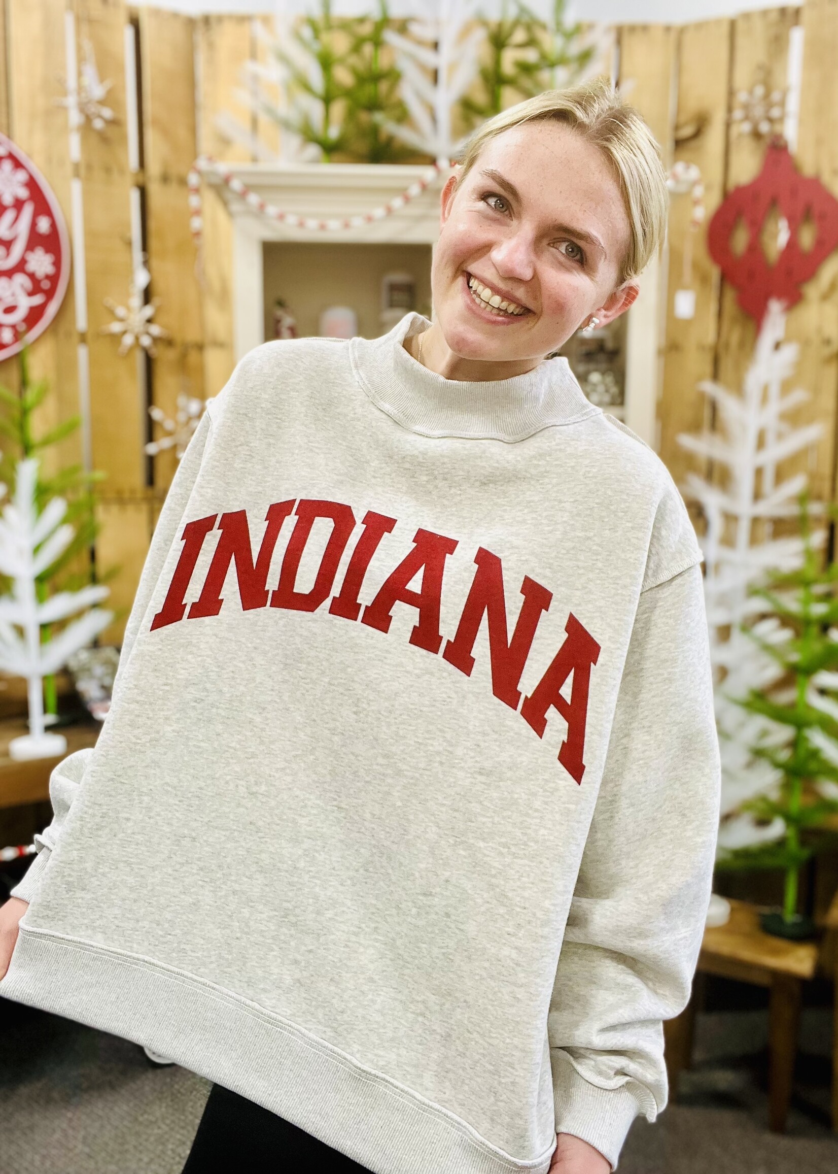 Bucketlist Indiana Reversible Mock Neck Pullover