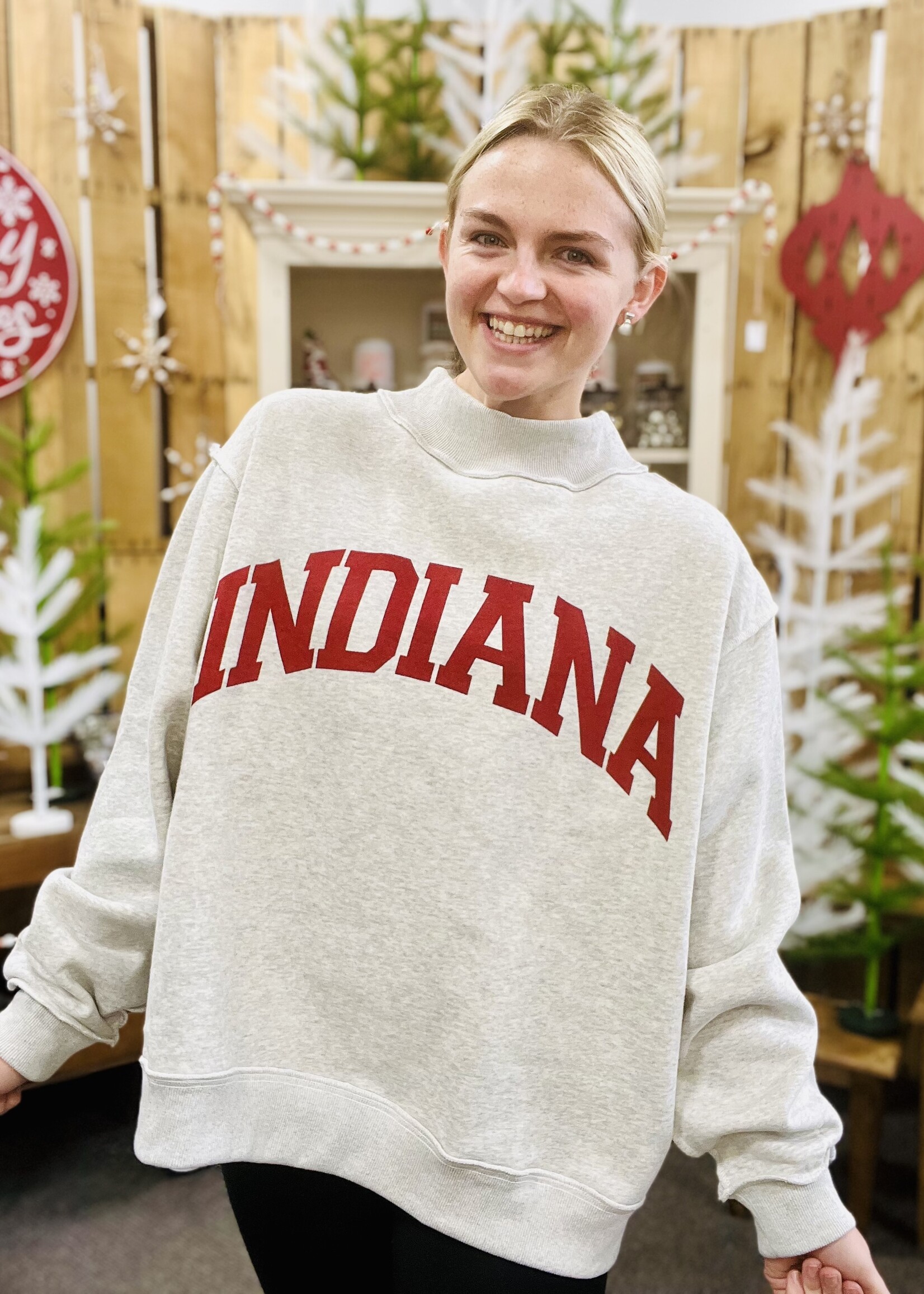 Bucketlist Indiana Reversible Mock Neck Pullover