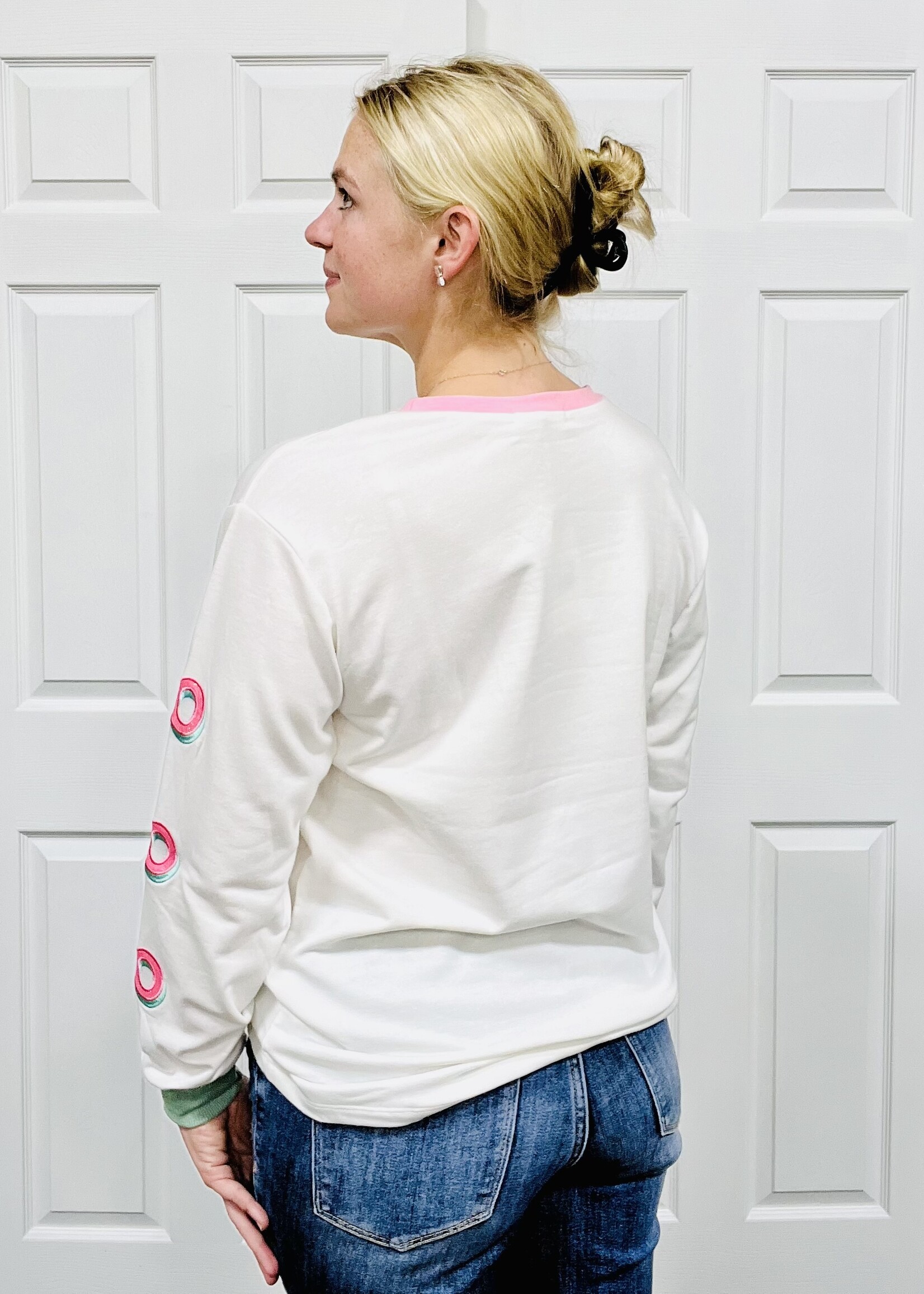 Grace+Emma Glitter Santa Top