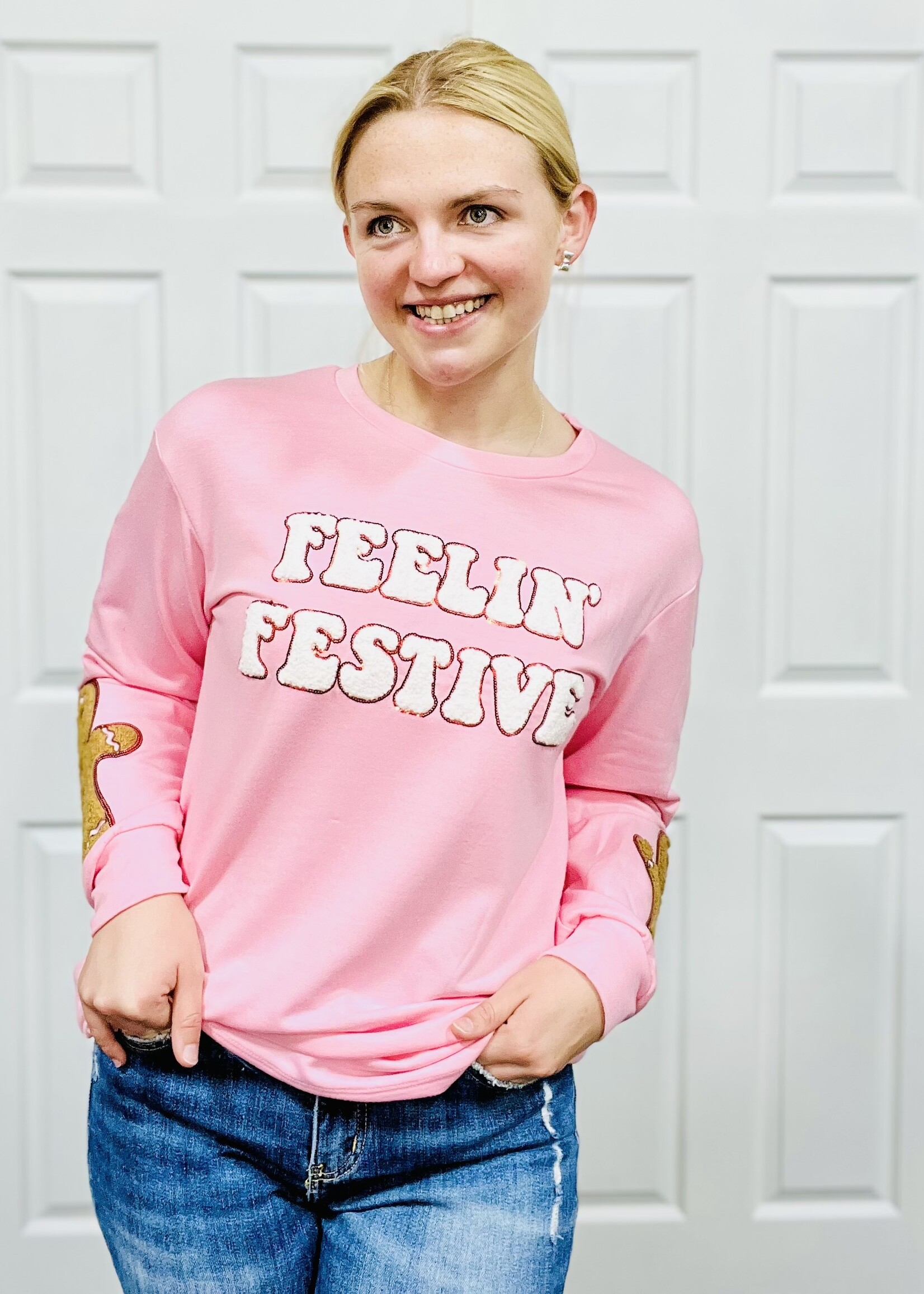 Grace+Emma Feelin’ Festive Top