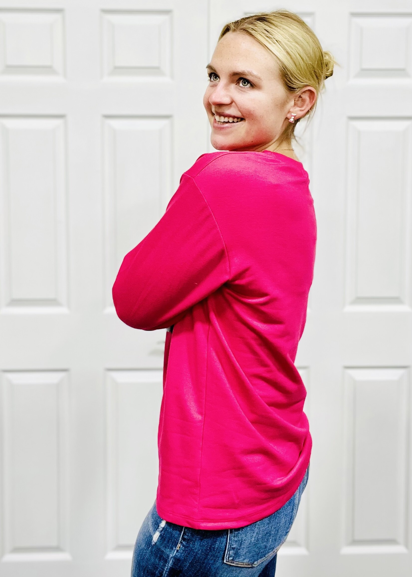 Grace+Emma Merry & Bright Chenille Top