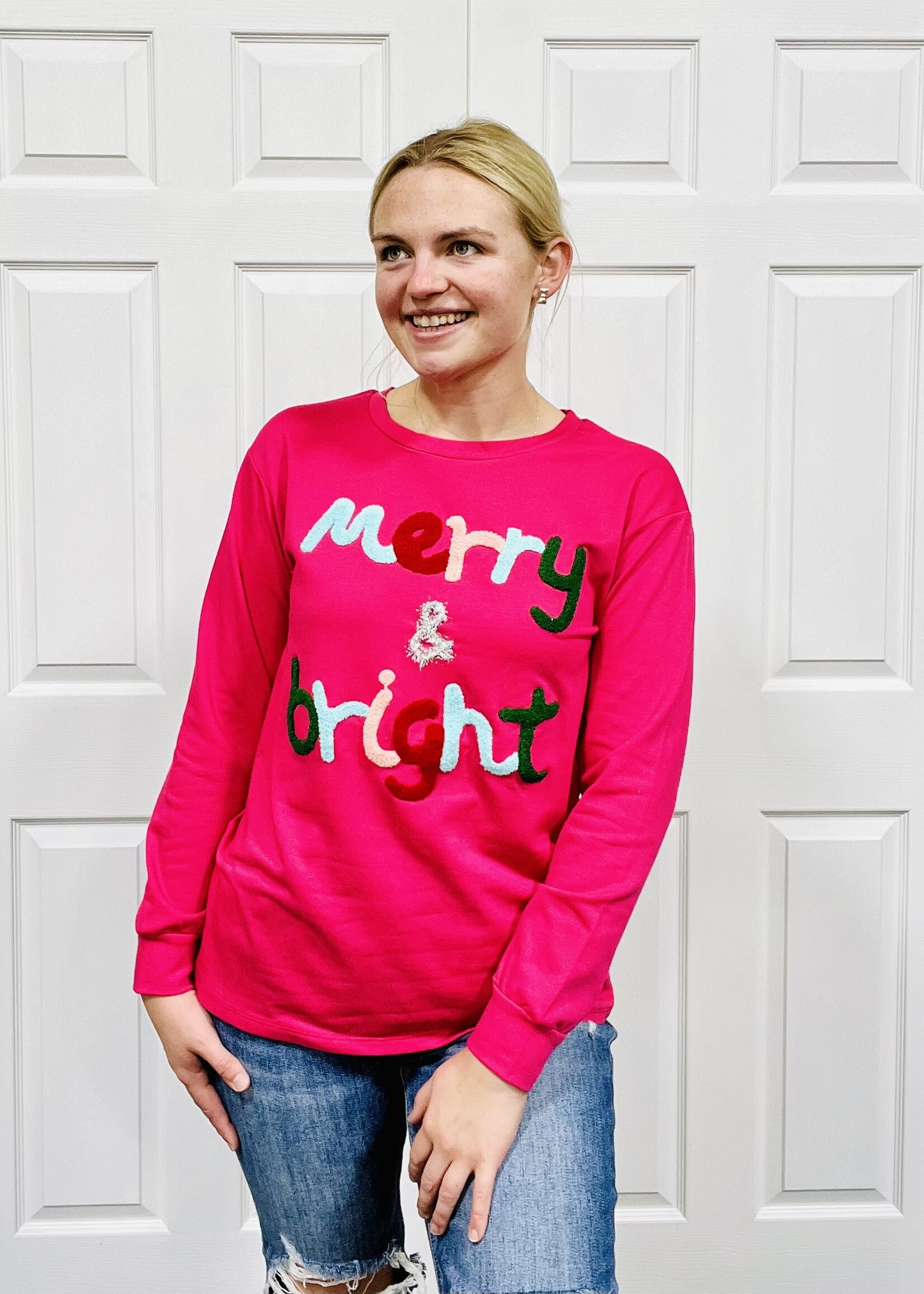 Grace+Emma Merry & Bright Chenille Top