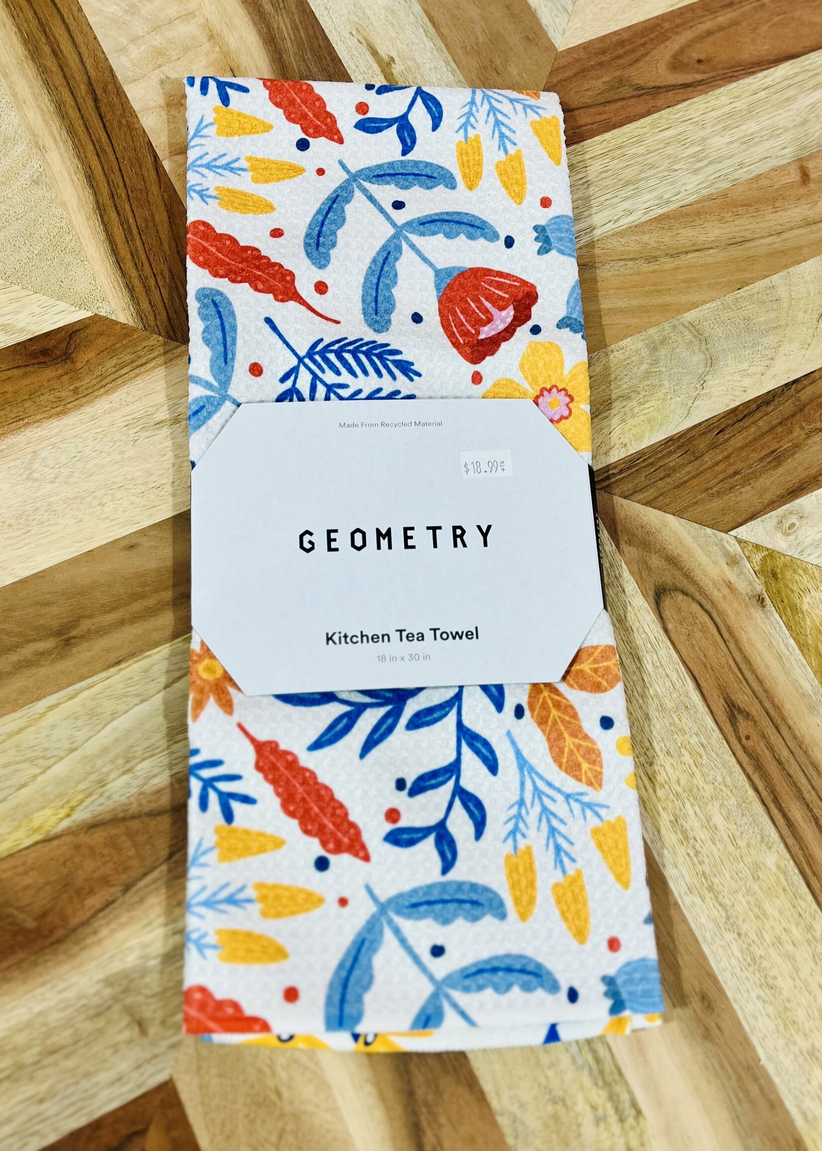 Geometry Folk Flora Tea Towel