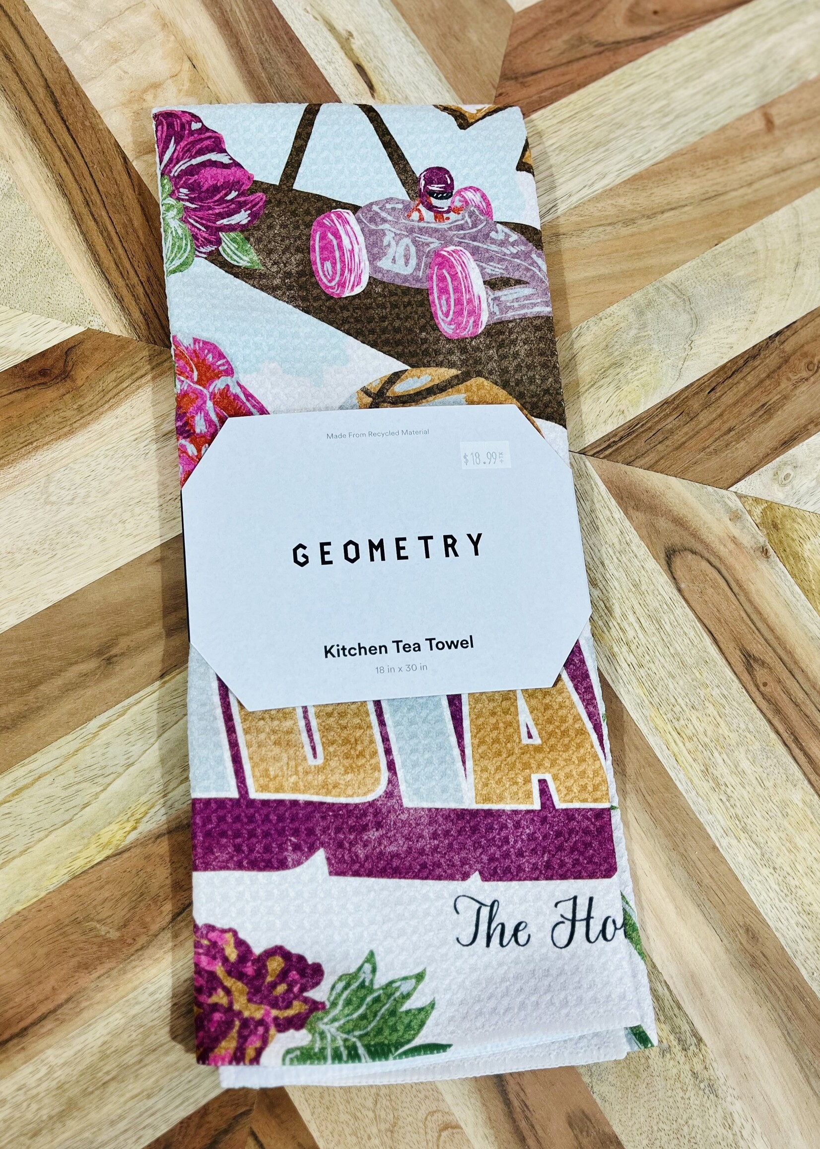 Geometry Greetings from Indiana Tea Towel