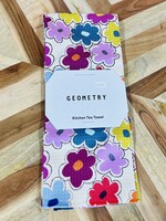 Geometry Flower Fling Tea Towel