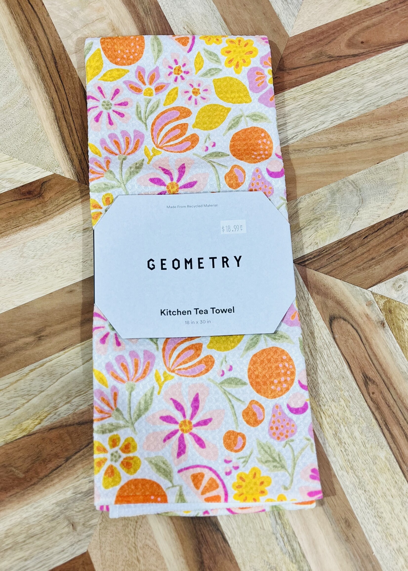 Geometry Raz Tea Towel