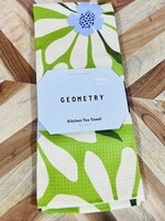 Geometry Bliss and Bloom Tea Towel