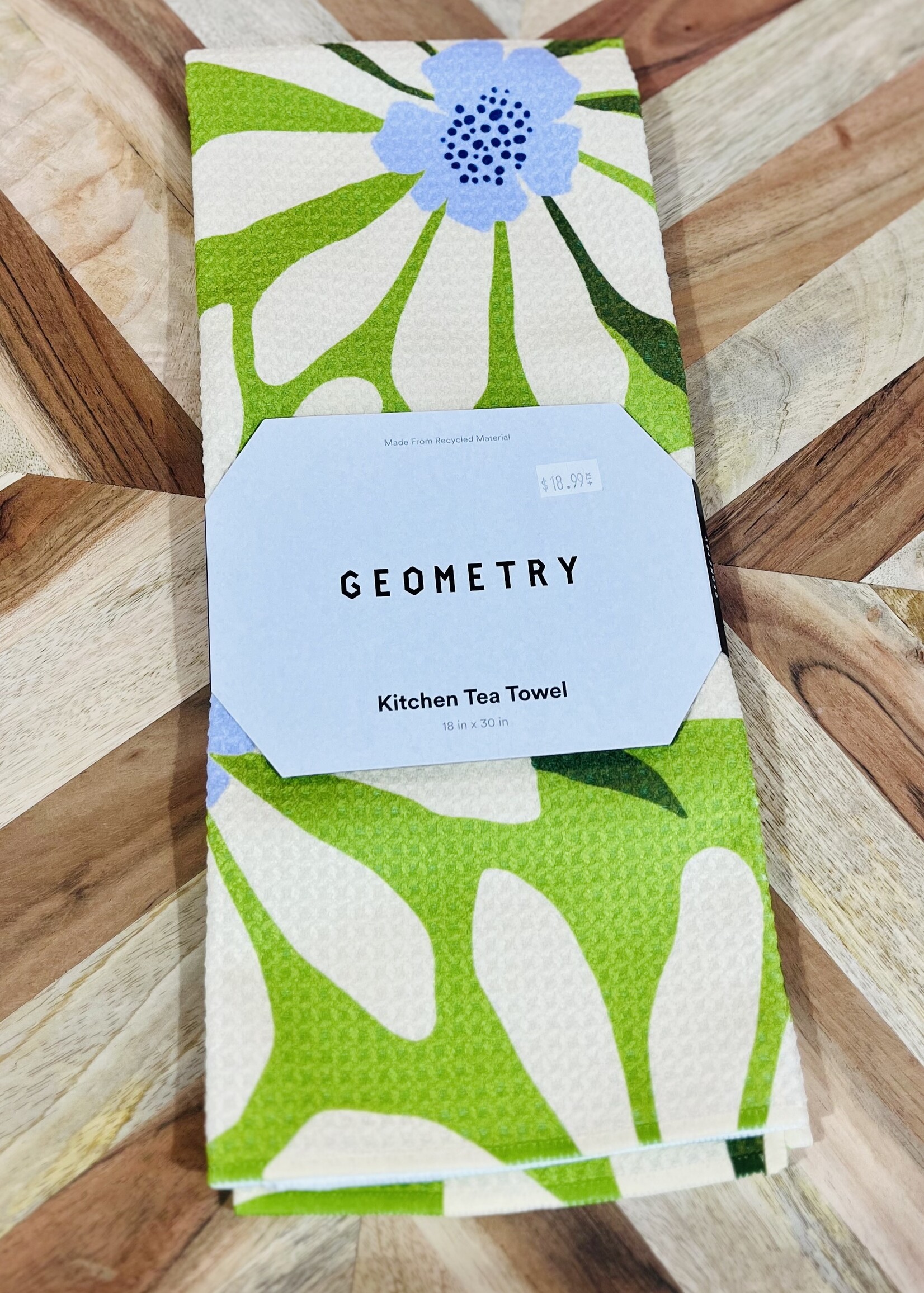 Geometry Bliss and Bloom Tea Towel