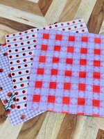 Geometry Quilt Tomato Harvest Dishcloth Set