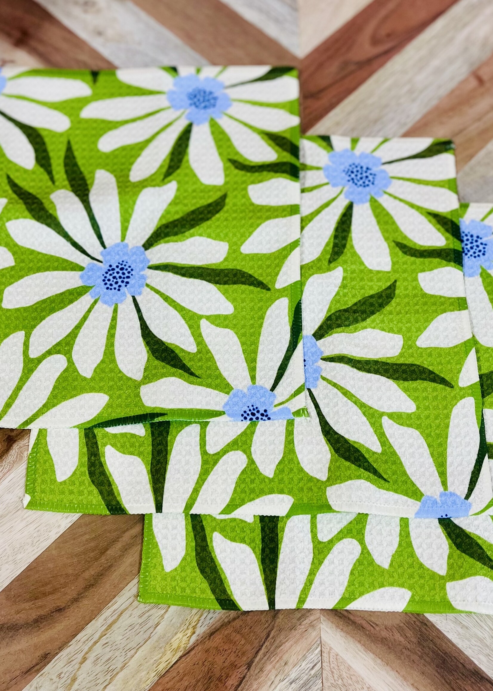 Geometry Bliss and Bloom Dishcloth Set