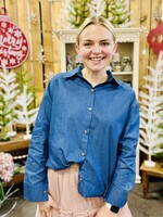 Grace+Emma Chambray Kathryn Classic Button Up