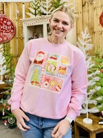 Attic Salt Boutique Christmas Stamp Pullover