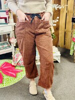 Haptics Vintage Rust Corded Barrel Pants