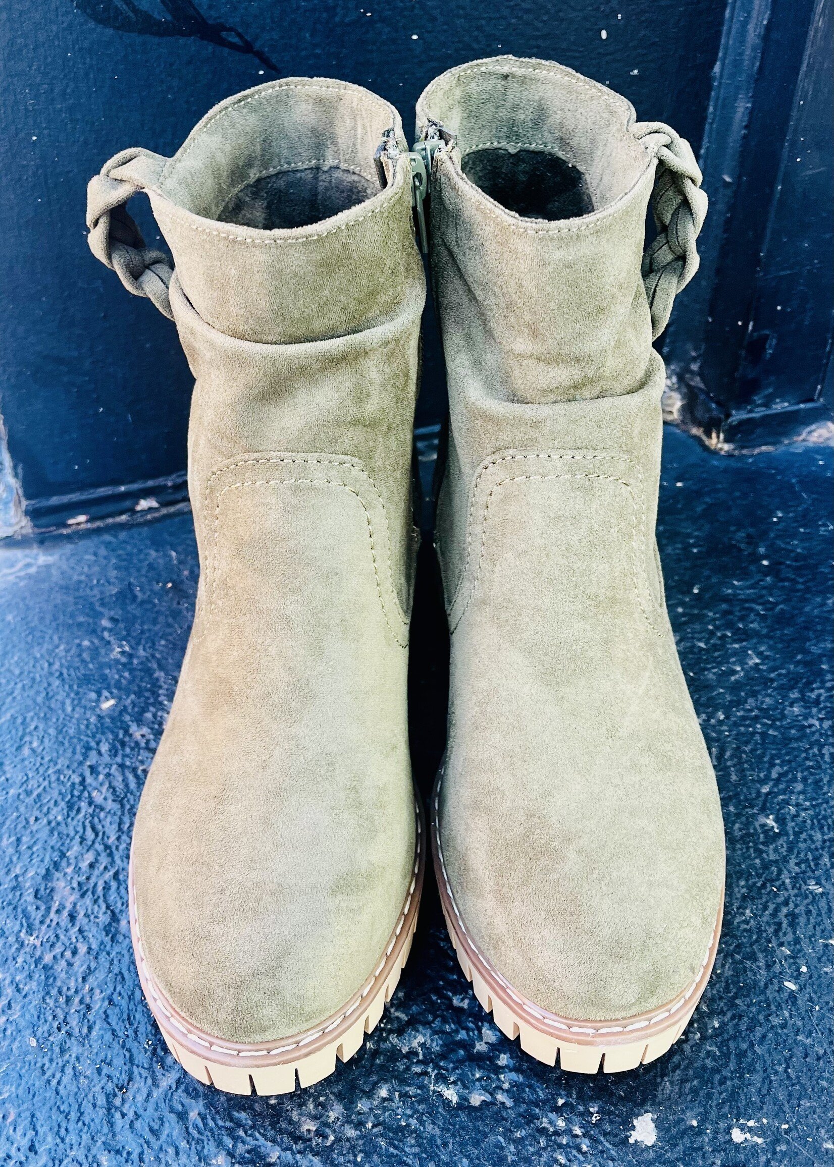 Very G The Demi Bootie in Olive