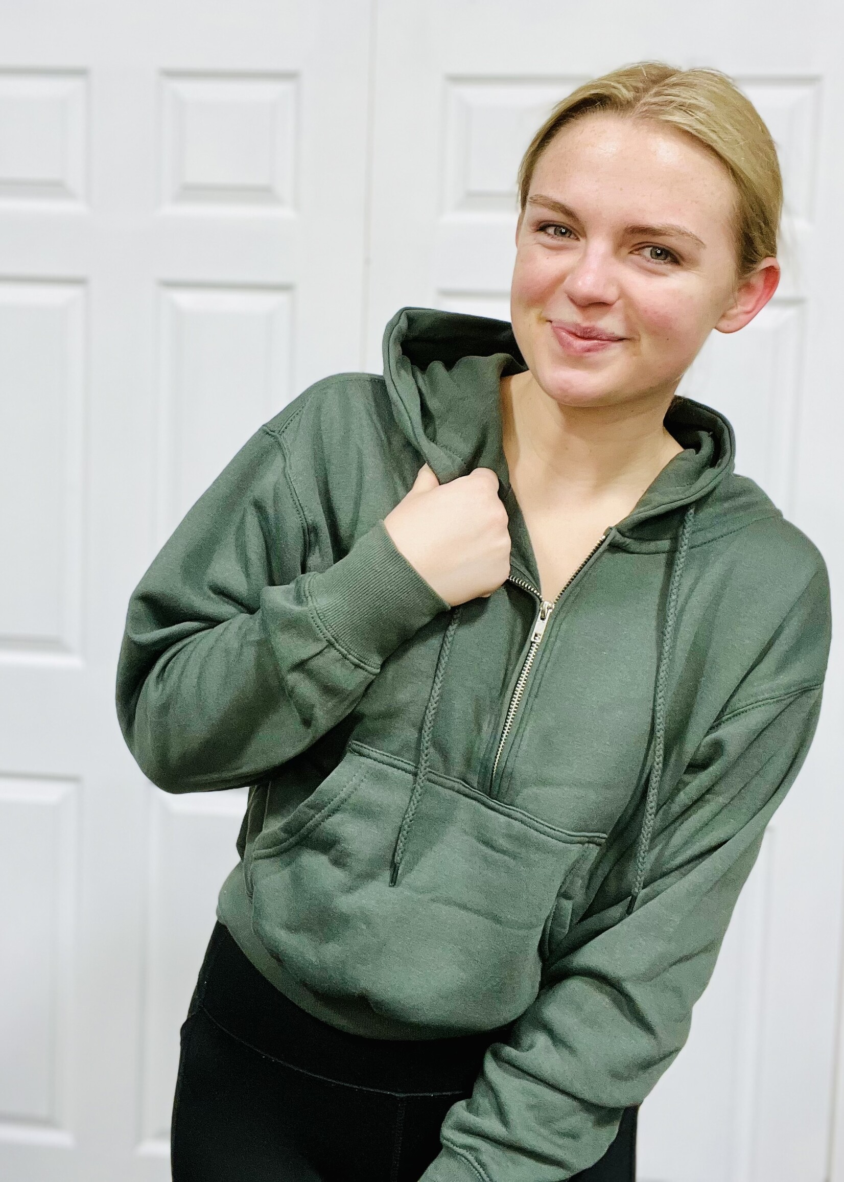 Evergreen 1/2 Zip Fleece Hoodie