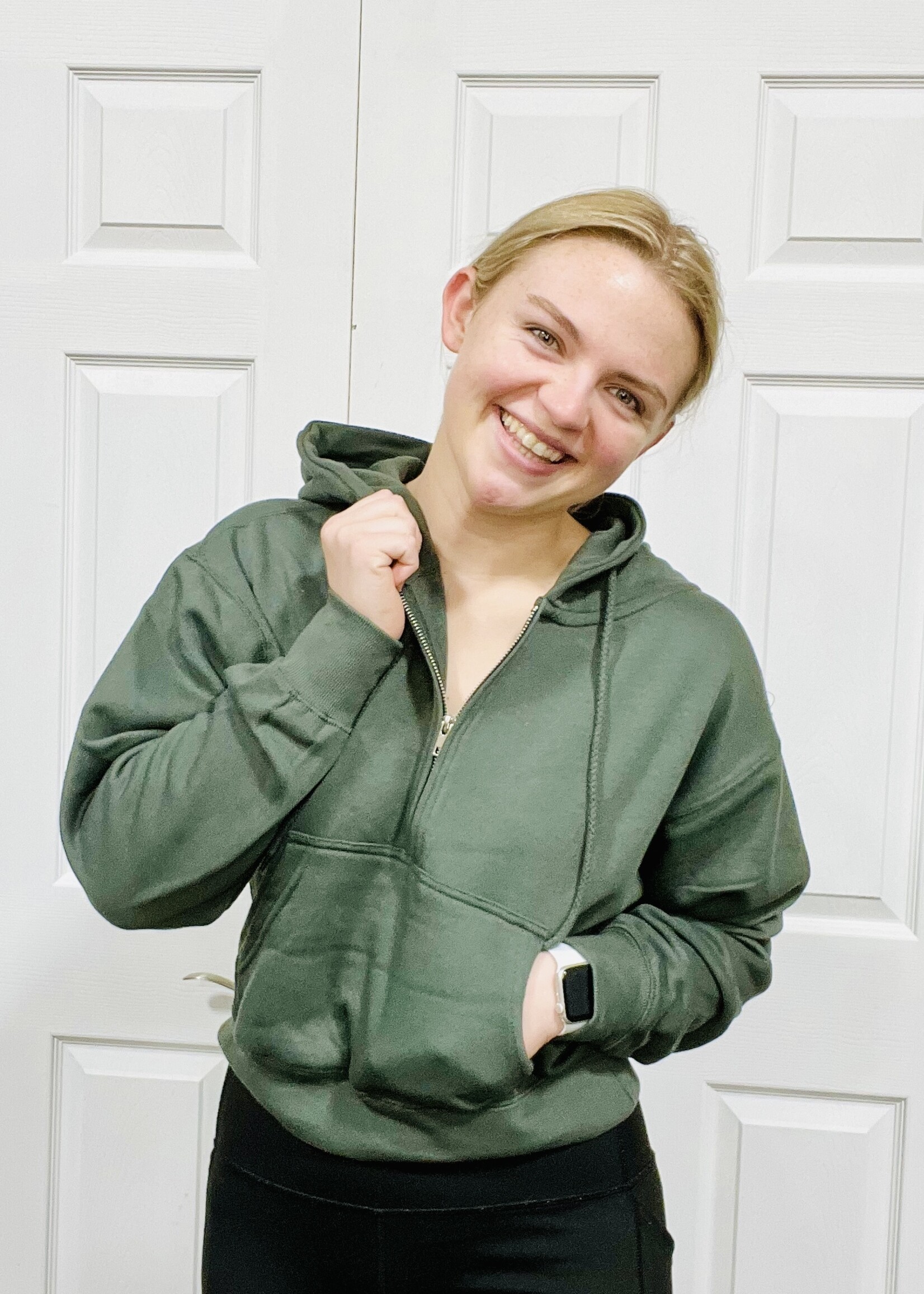 Evergreen 1/2 Zip Fleece Hoodie