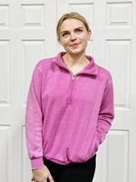 Orchid Mineral Wash 1/2 Zip Pullover
