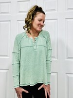 Easel Sage Thermal Henley