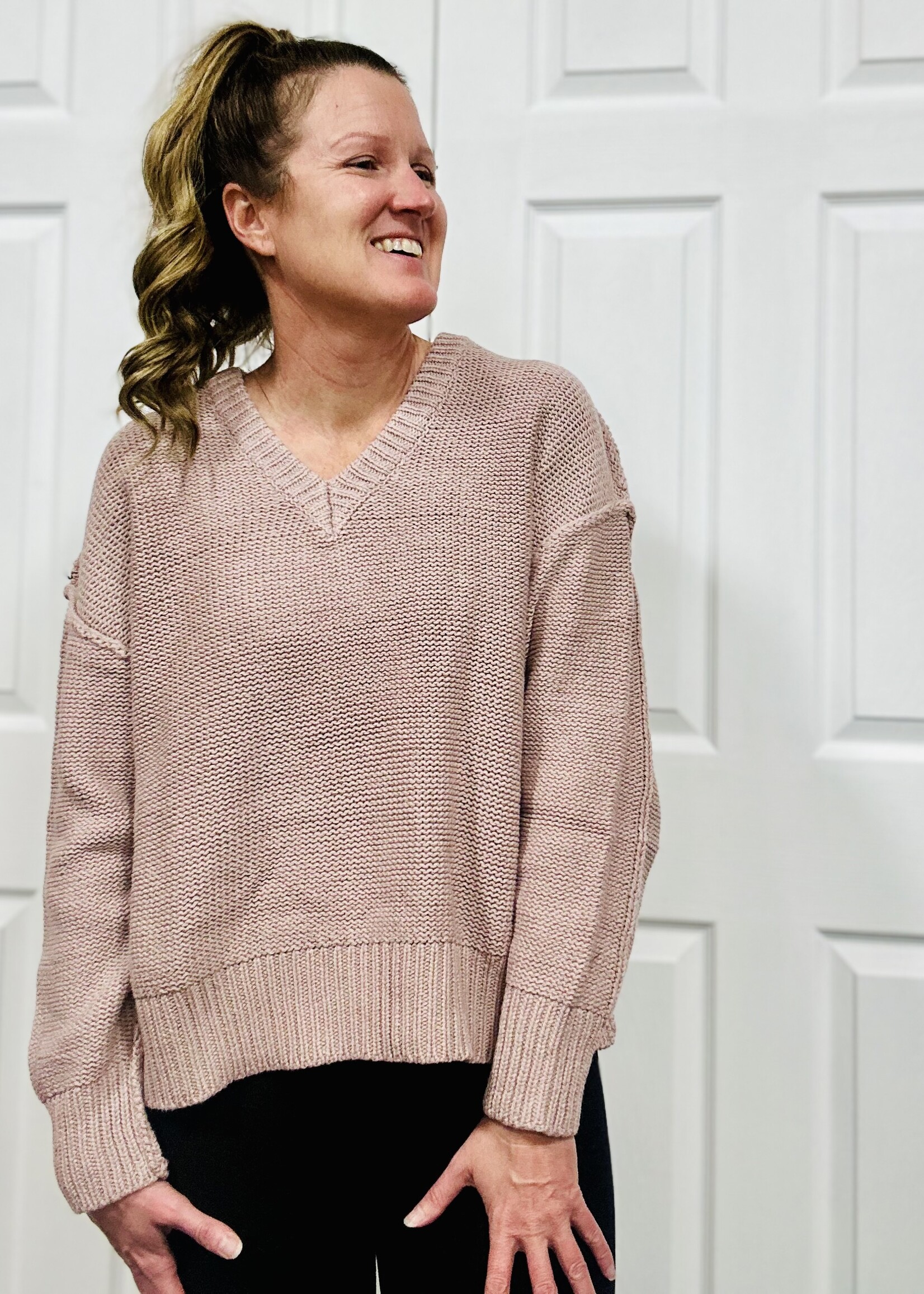 Easel V-Neck Sweater