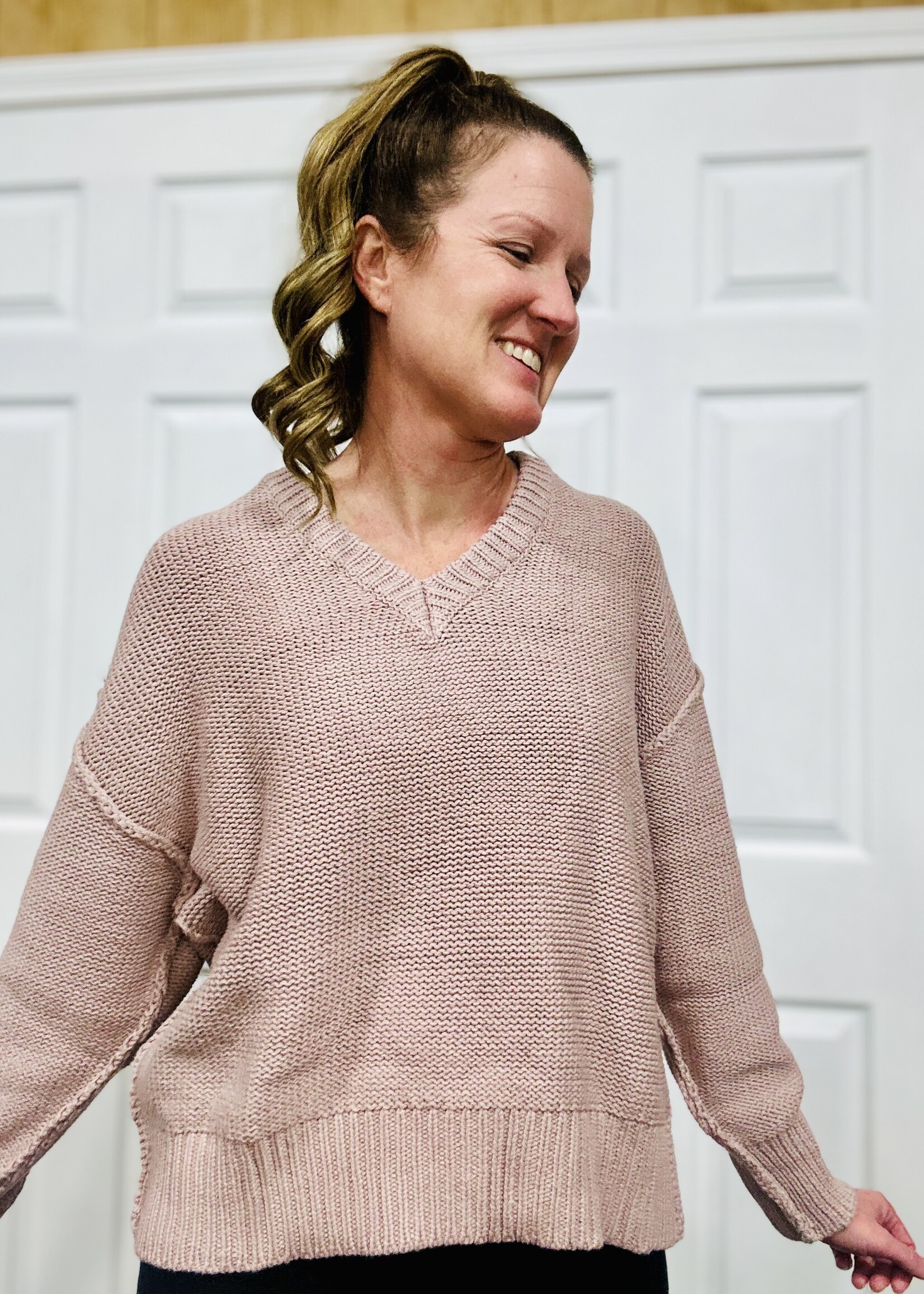 Easel V-Neck Sweater