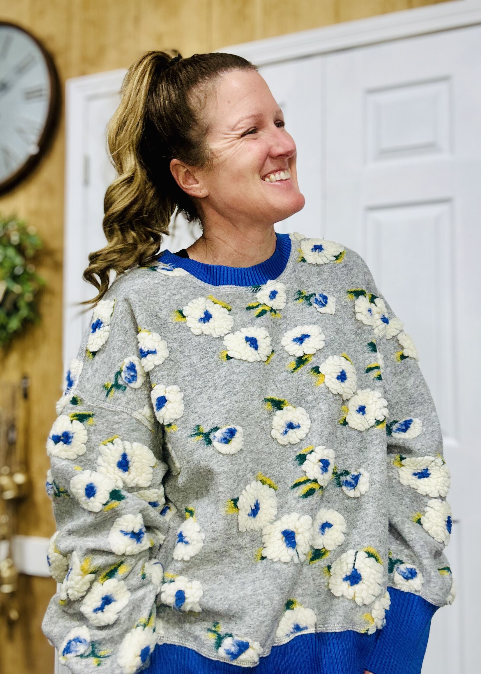 Easel Flower Patch Sweater