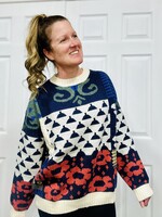 Easel Multi Pattern Sweater