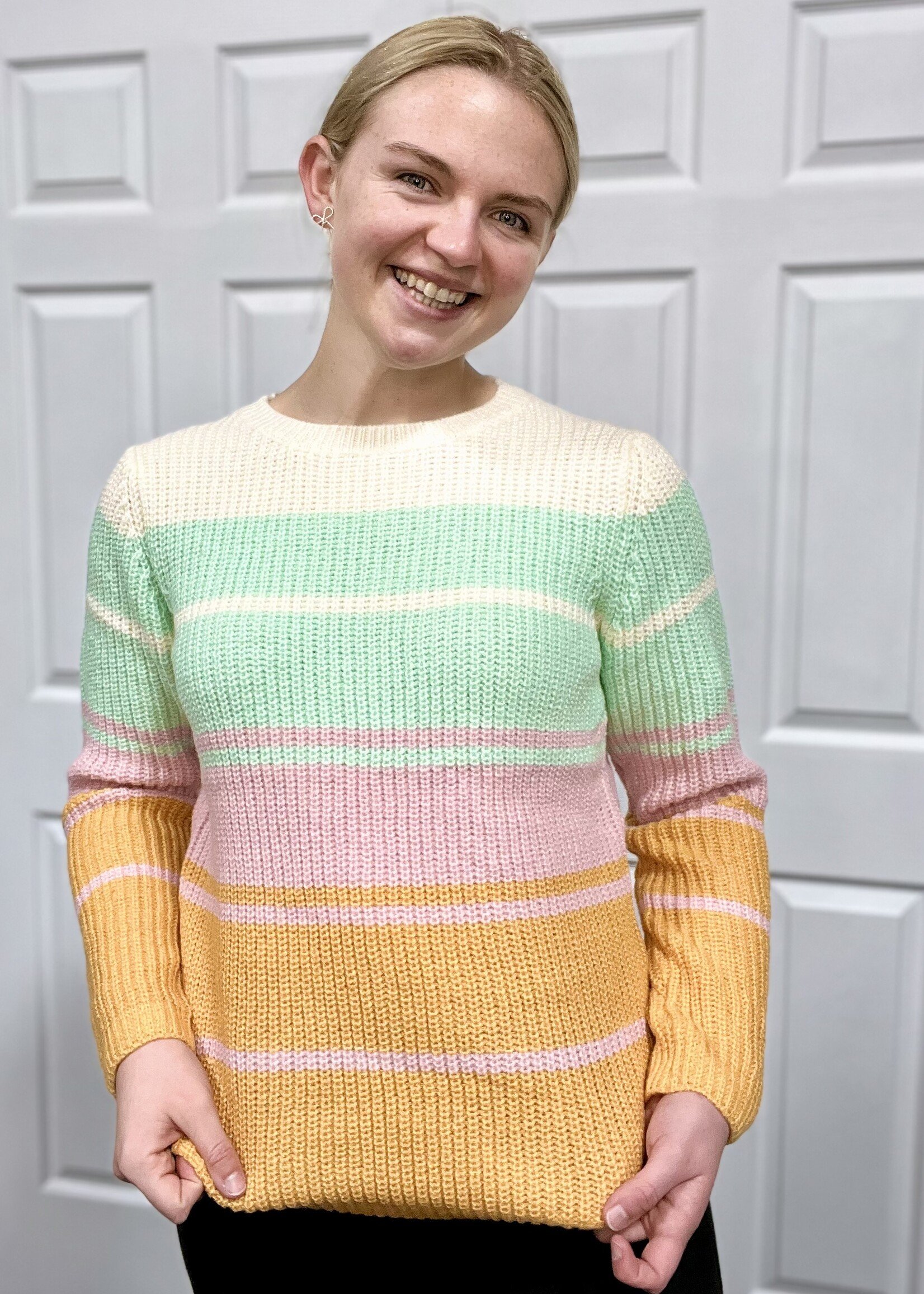 Pastel Wide Stripe Sweater