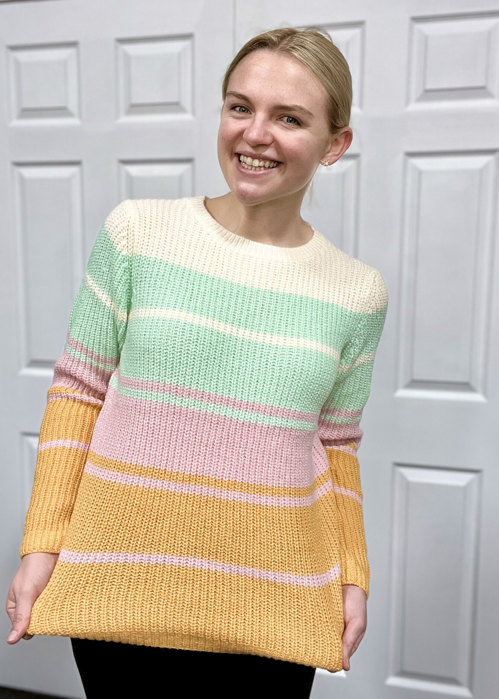 Pastel Wide Stripe Sweater