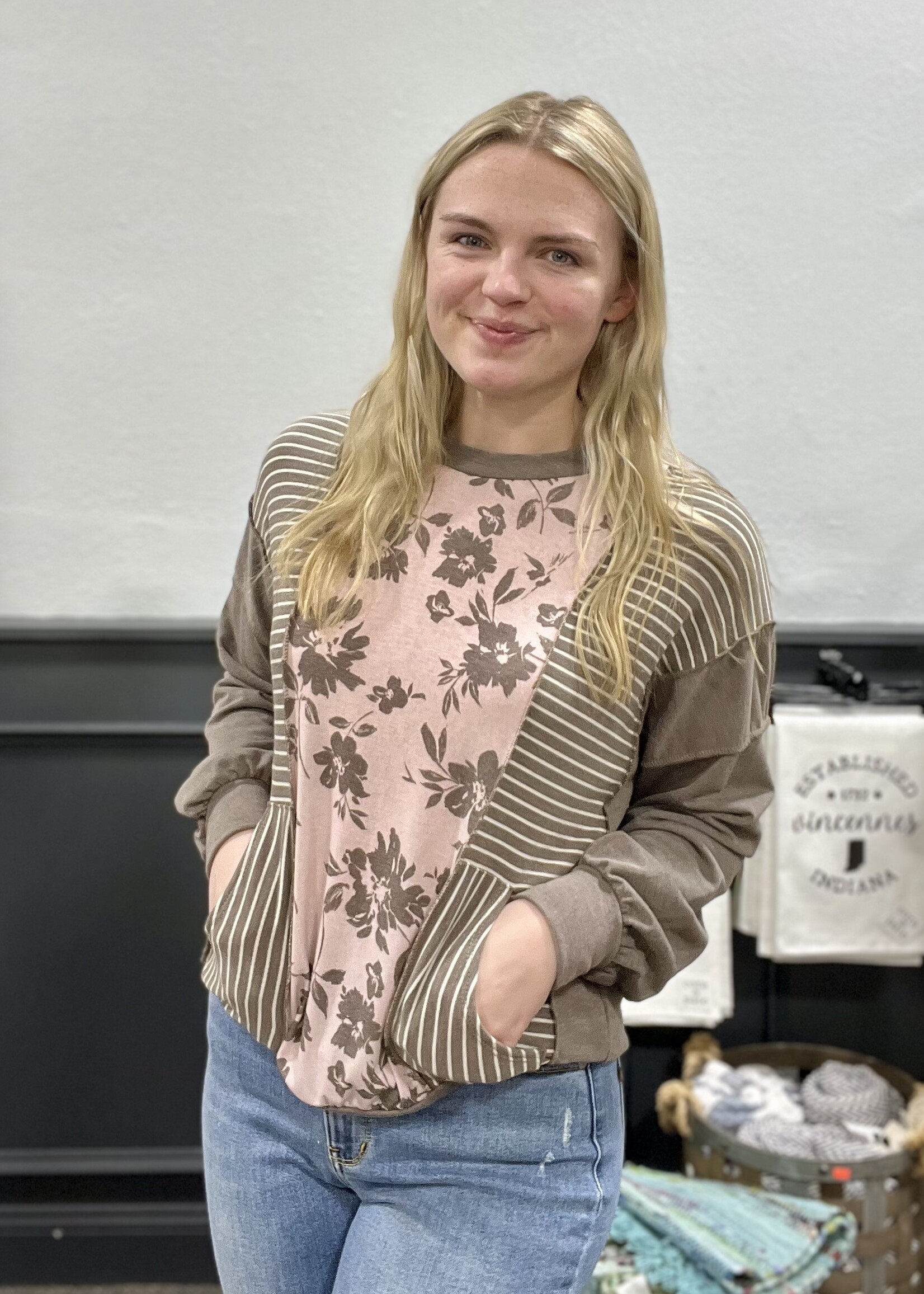 Floral Patchwork Top