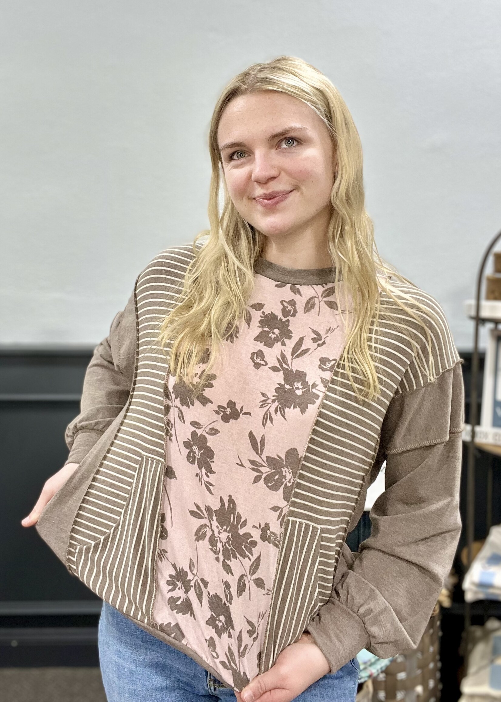 Floral Patchwork Top